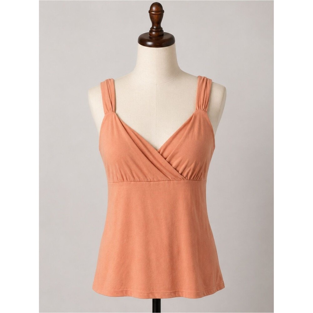 NWT Vintage Worthington 90s Y2K Babydoll Top Orange Deadstock Size 1X Top